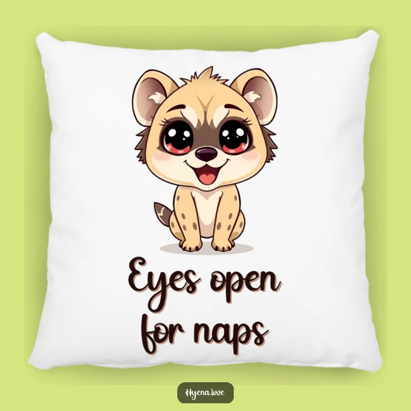 Funny Wide-Eyed Hyena Pillow - Cozy Delight Funny Gift