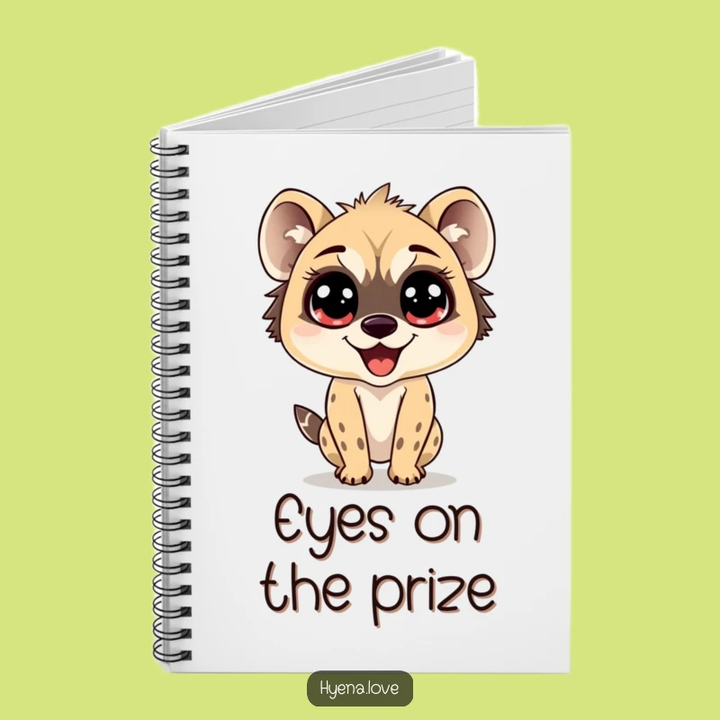 Funny Wide-Eyed Hyena Notebook - Jot Down Your Joy Funny Gift