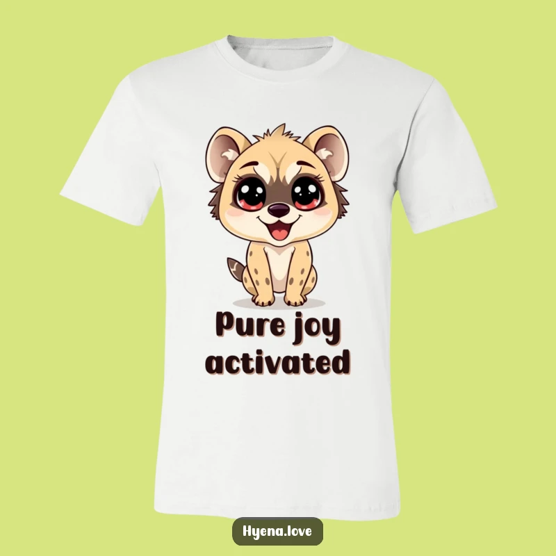 Funny Bouncing Hyena T-Shirt - Wide-Eyed Wonder Funny Gift