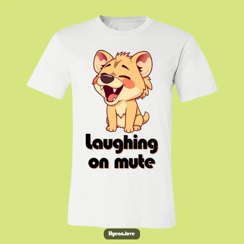 Funny Silent Hyena T-Shirt - Comedic Relief Funny Gift