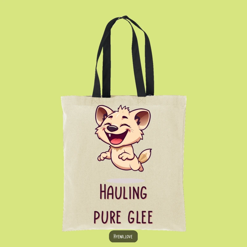 Funny Hyena Grin Tote Bag - Carry Your Joy Funny Gift